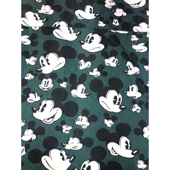 H&M Disney Men's Micky Mouse Button Up Resort Shirt Large Multicolor - Picture 3 of 10